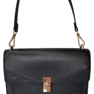 Bolsa Guess preta crossbody