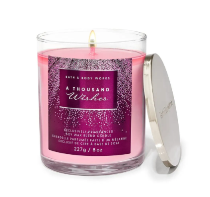 Vela aromática Bath & Body Works A Thousand Wishes