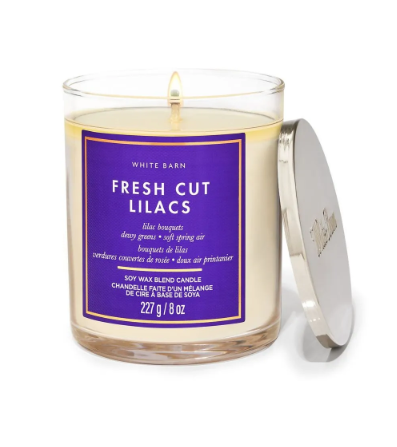 Vela aromática Bath & Body Works  Fresh Cut Lilacs