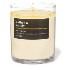 Vela aromática Bath & Body Works Leather & Brandy